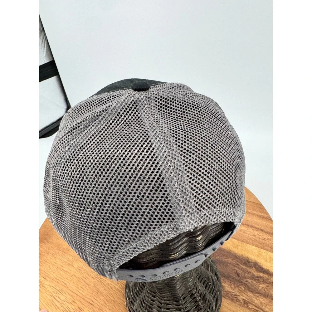 BARNES Trucker‎ Hat Mens Black Mesh Trucker Cap Mountain Graphic Outdoor